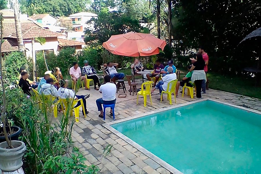 Espaço de convivência da clínica